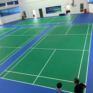 Gym PVC Sport Court Vinyl Roll Floor Badminton Court Mat Sports Floor