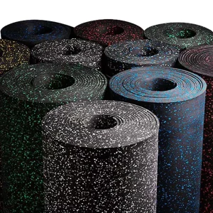 Gym Room Waterproof High Density Rubber Tile Gym Rubber Floor Roll Exercise Mat