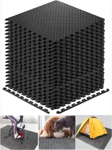 Gym Rubber Floor Mat 100cm*100cm 50cm*50cm Shock Absorbing Compressive Strength Rubber Tiles Silicone for Fitness GYM