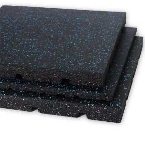 Gym Rubber Floor Mat Flexible Installation and Customizable Gym Rubber Flooring Tiles for Gym
