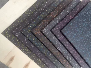 Gym Rubber Floor Mat, Shock-Absorbing Rubber Sheet