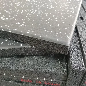 Gym Rubber Floor Mat Thick Commercial Grade Anti-Fatigue Cushion Flooring Tiles