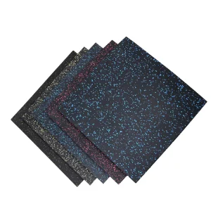 Gym Rubber Floor Mat for Strength Areas, Sound Insulation, Barbell, Dumbbell, and Treadmill