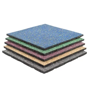 Gym Rubber Floor Pad for Indoor and Outdoor Shock Reduction