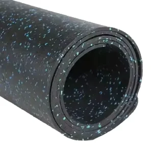 Gym Rubber Floor in Roll Anti Slip Shock Absorbing Rubber Roll Flooring for Fitness Center