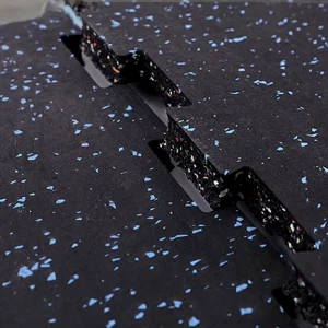 Gym Rubber Flooring Interlocking Easy Installation Rubber Floor Tile