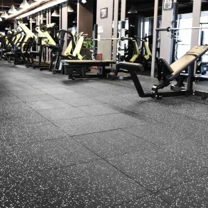 Gym Rubber Flooring Roll Anti Slip Custom Size
