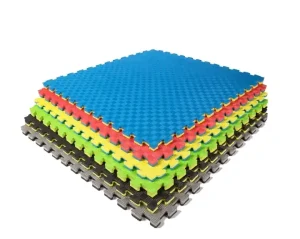 Gym Rug Rubber Floor Mats Puzzle Multiple Colours Foam Protection for Martial Arts for Workout and Training