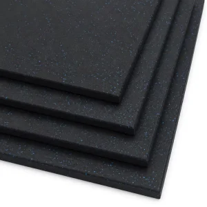 Gym Specific Eco friendly Recycled Rubber Floor Mats 20mm Thick Shock Absorbing Vibration Dampening Sound Insulating Flooring