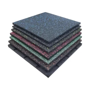 Gym Strength Area Protective Soundproof Breathable Rubber Floor Mat Cushioned Mute Design Customizable Logo Washable