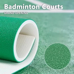 HANLI 4.5mm Crystal Sand PVC Badminton Training Floor Moderate Friction Shock Absorbing Surface Factory