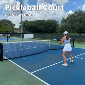 HANLI Matte Anti slip Pickleball Court Flooring Non glare Sun Resistant Outdoor Professional Competition Ground