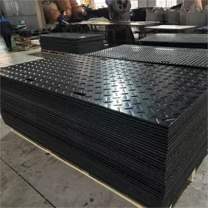HDPE Heavy Duty Floor Protector Mat Recycled HDPE Ground Protection Mat for Cost Saving