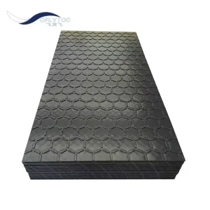 HDPE Industrial Ground Protection Road Mat4x8 HEPE Polyethylene Sheet Interlocking Hdpe Floor Matting Abrasion Resistant