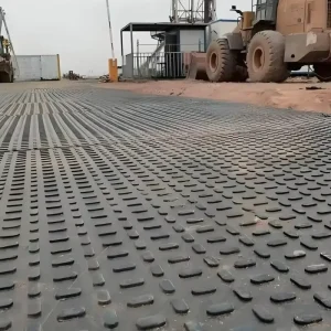 HDPE Plastic Road Plates, 4×8 Feet Temporary Ground Protection Mats for Excavators