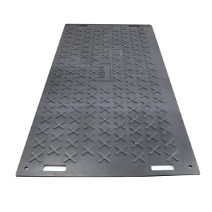 HDPE Texture Design UV Oil Heat Fire Plastic Sheets Temporary Road Mat Ground Protection Mat Cutting