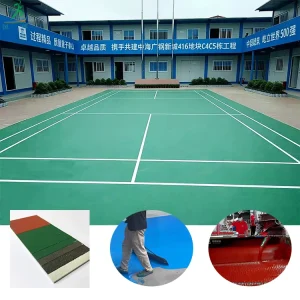 HH-A Customizable Color Durable Anti-Slip UV-Stable Shock-Absorbing Indoor Outdoor Flooring