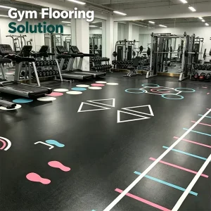 HL038 3.0mm Custom Pickleball Court PVC Flooring Shock Absorbing Indoor Sports Court Surface
