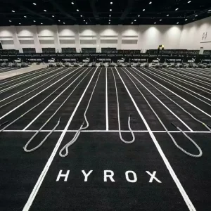 HYROX Custom 2 4m Wide Sports Flooring Artificial Gym Push Sled Grass and Turf with White Line Track Lawn