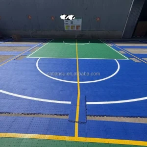 Half Court 30*30 Feet 900 Pcs and Customize Size Anti slip Floor Paint for Basketball Court Rubber Flooring