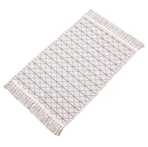 Handmade Cloth Rug Mat, Multi-Purpose Area and Bathroom Door Mat, Wear-Resistant, Non-Slip, Customizable, Cushioned
