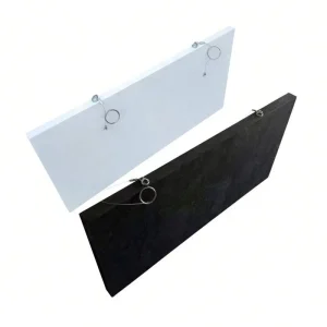 Hanging Fiberglass Acoustic Baffle Plate Sound-absorbing Units Slats Curved Ceiling Panels Frameless Linear Ceiling Panels