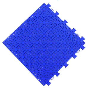 Hard Floor Weather Resistant PP Material Basketball Court Interlocking Tiles 16mm Thickness Customizable Pattern Outdoor Sports