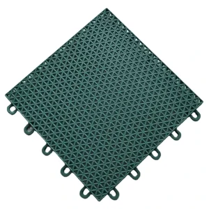 Hard Plastic Interlocking Tennis Court Surface Flooring with Painted Lines