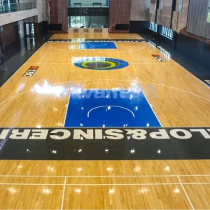 Hardwood Sports Flooring Wooden Floors Fiba 3X3 Basketball Court Flooring Indoor Gym Floor Badminton Volleyball Court Roller Skating Rink Sport Wood Floor