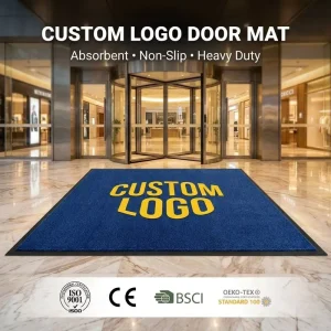 Heavy Duty 100% Nylon Printed Entrance Door Floor Mats Non-slip High Traffic Use Modern for Business