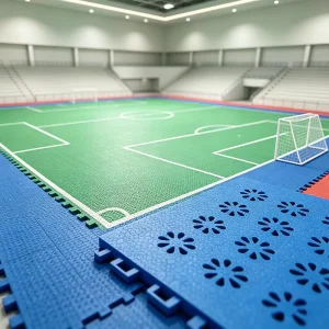 Heavy-Duty Abrasion-Resistant TPE Interlocking Floor Tiles for Indoor Football