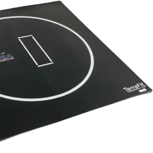 Heavy Duty Black Grappling Roll Mat 10×10 ft 1.25 Inch Thick Shock Absorbing Martial Arts Flooring for MMA BJJ