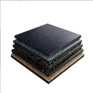 Heavy-Duty EPDM Rubber Tiles 20mm/15mm Interlocking Mat for Gym School Park Shooting Range and Outdoor Use