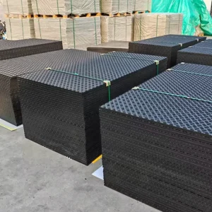 Heavy Duty Ground Protection Mats Clear Plastic Floor Mats Composite HDPE Track Mats for Civil Engineering