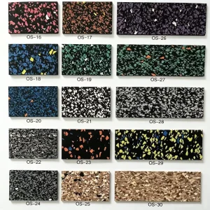 Heavy-Duty High-Density Anti-Static 20mm Rubber Gym Floor Mats Commercial Shock-Absorbing Flooring for Weight Rooms and CrossFit