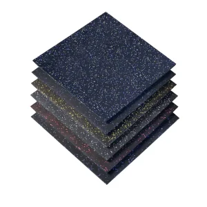 Heavy-Duty No-Smell Shock-Absorbing High-Density Rubber Floor Mat Anti-Static Protective Flooring for Gym Sports Fitness Tile