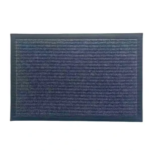 Heavy Duty Non-Slip Low-Profile Striped Outdoor Entrance Doormat for Entryways, Traps Dirt and Moisture