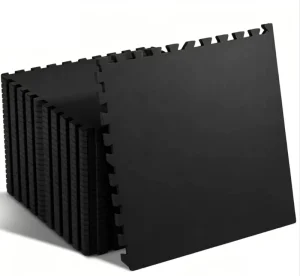 Heavy Duty Non Slip Rubber Flooring Tiles for Commercial Fitness Centers