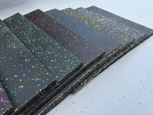 Heavy-Duty Non-Slip Rubber Weightlifting Gym Flooring with Shock Absorption