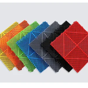 Heavy-Duty PP Garage Flooring Tiles for Car Detailing Shops, Workshops, Showrooms, and Warehouses