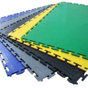 Heavy Duty Removable Visible Joint 5mm 6mm Interlocking PVC Garage Floor Mat Tiles for Warehouse