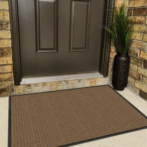 Heavy Duty Rubber Cushioned Anti Slip Water Absorbent Dustproof Entrance Door Mat Durable Washable