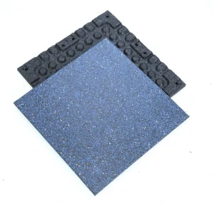 Heavy Duty Rubber Gym Fioor Non Slip Shock Absorbing Floor Tiles for Weight Lifting Area Rubber Floor Mats for Gyms