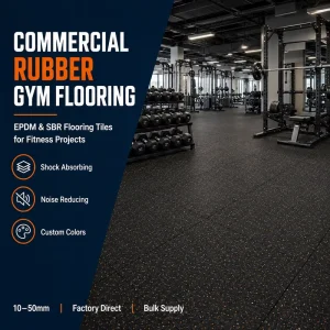 Heavy Duty Rubber Gym Flooring Tiles 20mm 30mm 40mm for Weightlifting and Free Weight Areas