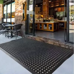 Heavy Duty Rubber Safety Flooring Mat for Outdoor Restaurant Kitchen Bar