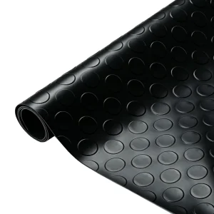 Heavy Duty Rubber Texture PVC Flooring Roll Anti-Slip Oil-Resistant Industrial Floor Mat for Garage
