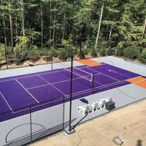 Heavy Duty Suspended Plastic Panels for Community Playgrounds and Pickleball Courts, UV-Protected
