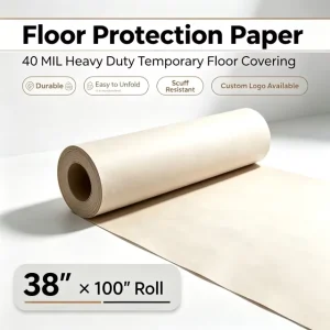 Heavy Duty Temporary Floor Protection Board Construction Grade Paperboard Ram Board for Hardwood Tile Jobsite Surface Protector