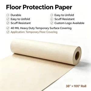 Heavy Duty Temporary Floor Protection Board Construction Grade Paperboard for Hardwood Tile Jobsite Surface Protector