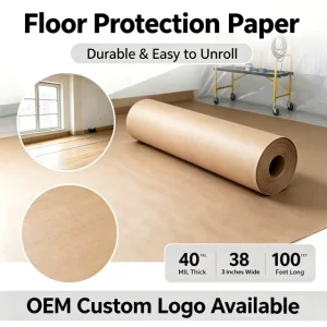 Heavy Duty Temporary Floor Protection Board Construction Grade Paperboard for Hardwood Tile Jobsite Surface Protector